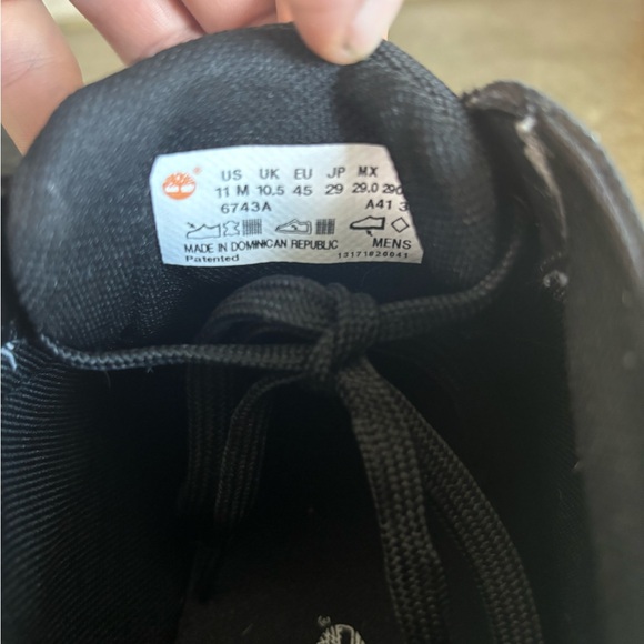 Black Timerlands Soft Suede And Fabric Men’s Shoe Size 11 Business / Casual - Picture 10 of 13